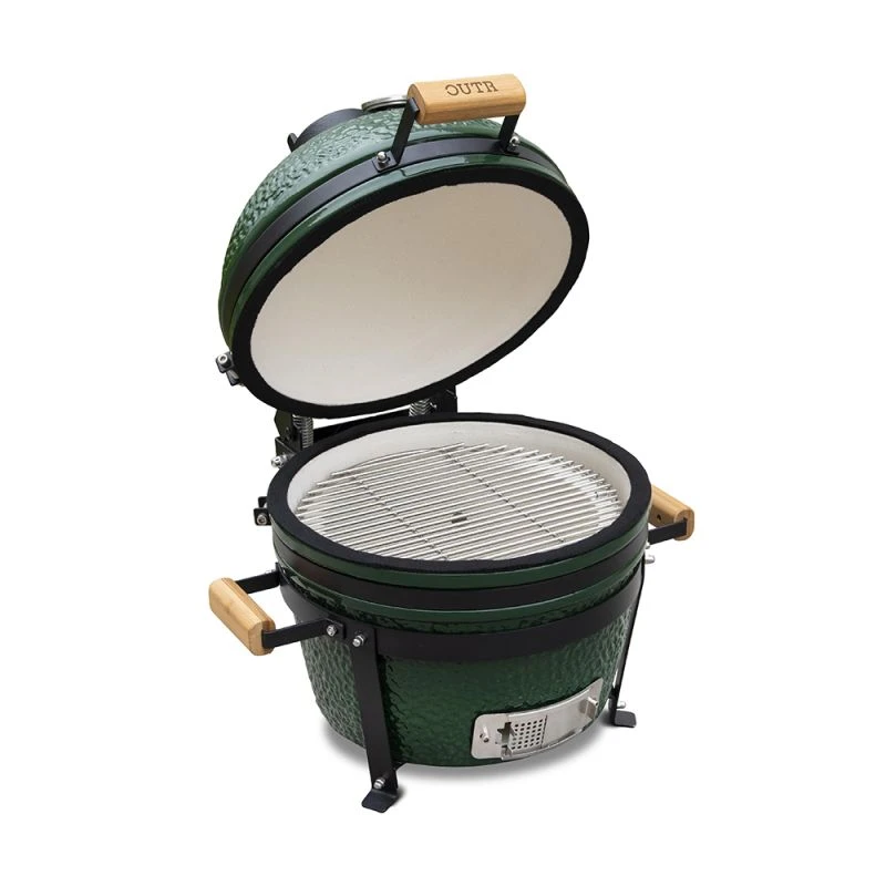 Barbecue Céramique Kamado Medium 40 Cm Vert 4 Barbecue Céramique Kamado Medium 40 Cm Vert – Image 2