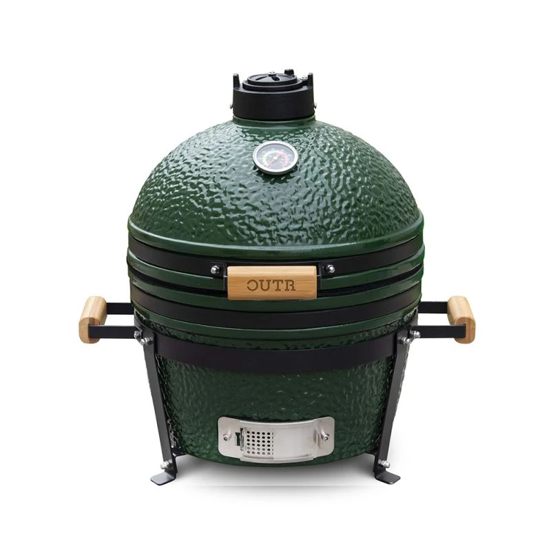 Barbecue Céramique Kamado Medium 40 Cm Vert 3 Barbecue Céramique Kamado Medium 40 Cm Vert