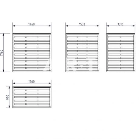 Brise Vue En Pin Rouge Du Nord Horizon 5 Brise Vue En Pin Rouge Du Nord Horizon – Image 3