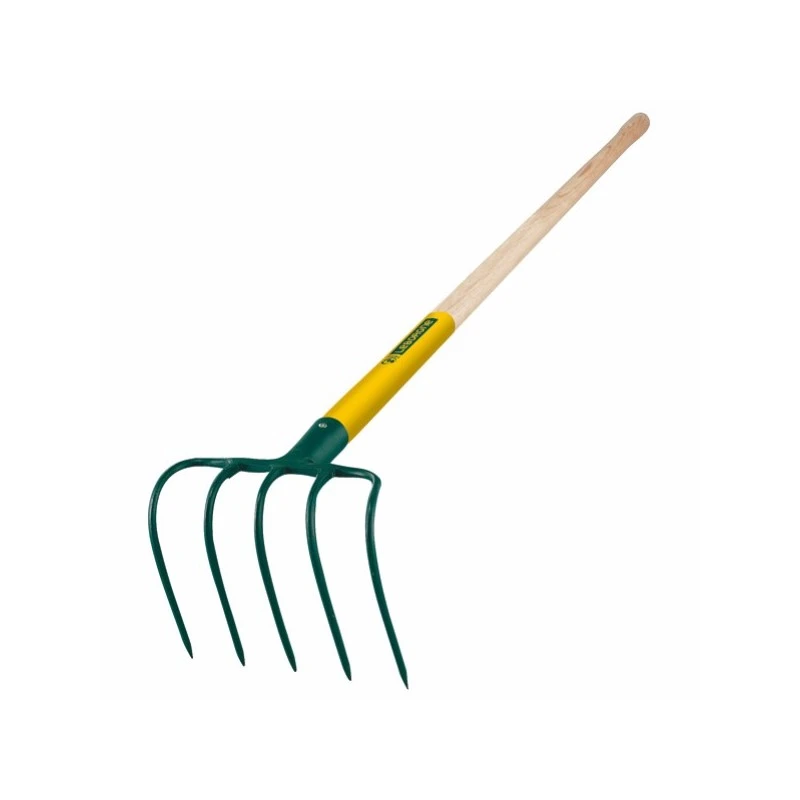 Croc à Fumier Douille - 5 Dents Manche Bois Certifié PEFC 4 Croc à Fumier Douille - 5 Dents Manche Bois Certifié PEFC – Image 2