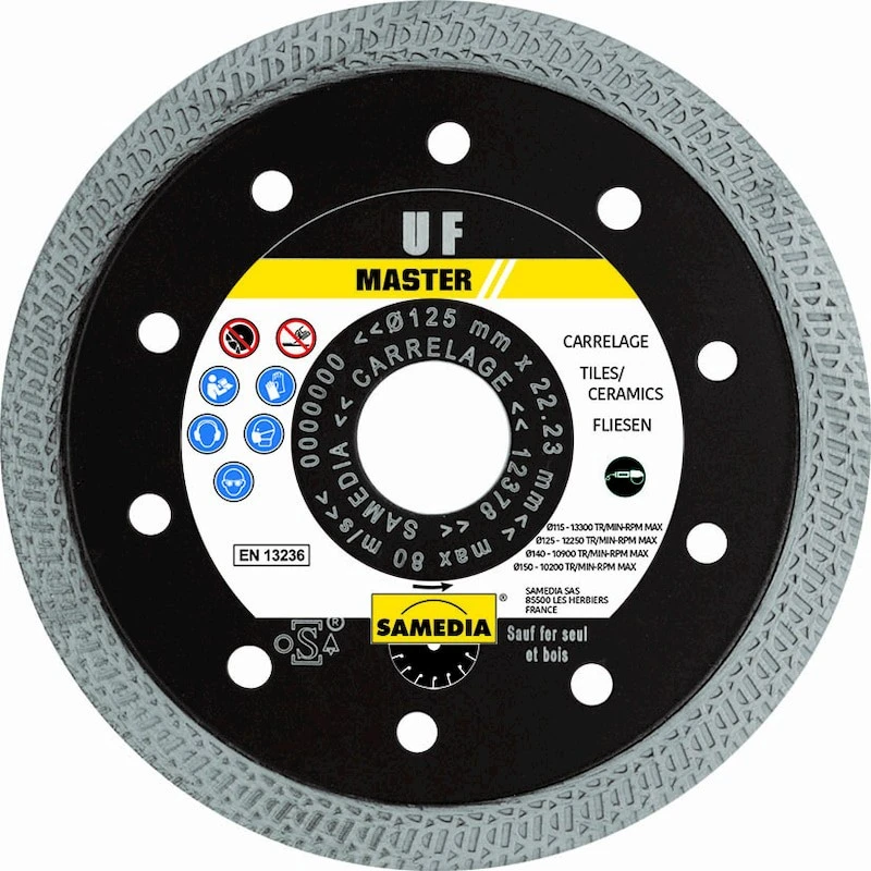 Disque Diamant Pour Carrelage - Master UF - 125 X 22.23 Mm 2 Disque Diamant Pour Carrelage - Master UF - 125 X 22.23 Mm