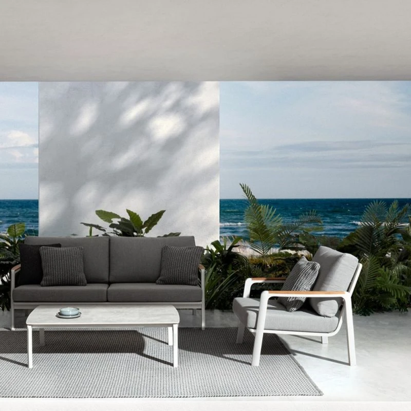 Fauteuil Lounge De Jardin JALISCO Blanc 8 Fauteuil Lounge De Jardin JALISCO Blanc – Image 6