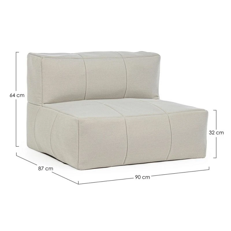Fauteuil Pouf D’extérieur SPARROW Taupe 4 Fauteuil Pouf D’extérieur SPARROW Taupe – Image 2
