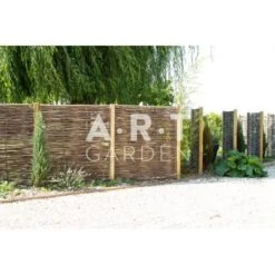 Panneau Claustra En Noisetier Tressé En Horizontal Qualité Pro. Clôture Naturelle Bois -Promos Maison & Terrasse Boutique panneau claustra en noisetier tresse en horizontal qualite pro cloture naturelle bois 1 5