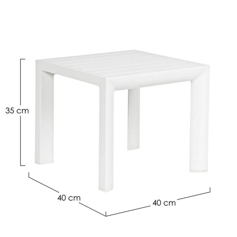 Table Basse De Jardin CRUISE Blanc 4 Table Basse De Jardin CRUISE Blanc – Image 2