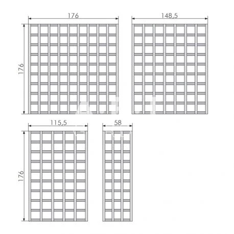 Treillis Karo Pour Plantes Grimantes 5 Treillis Karo Pour Plantes Grimantes – Image 3